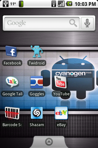 Android Google Search Bar