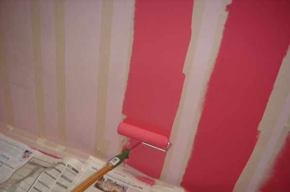 Bleach Painted Walls