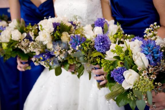 Blue Wedding Flowers Ideas