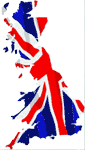 Britain Flag Map