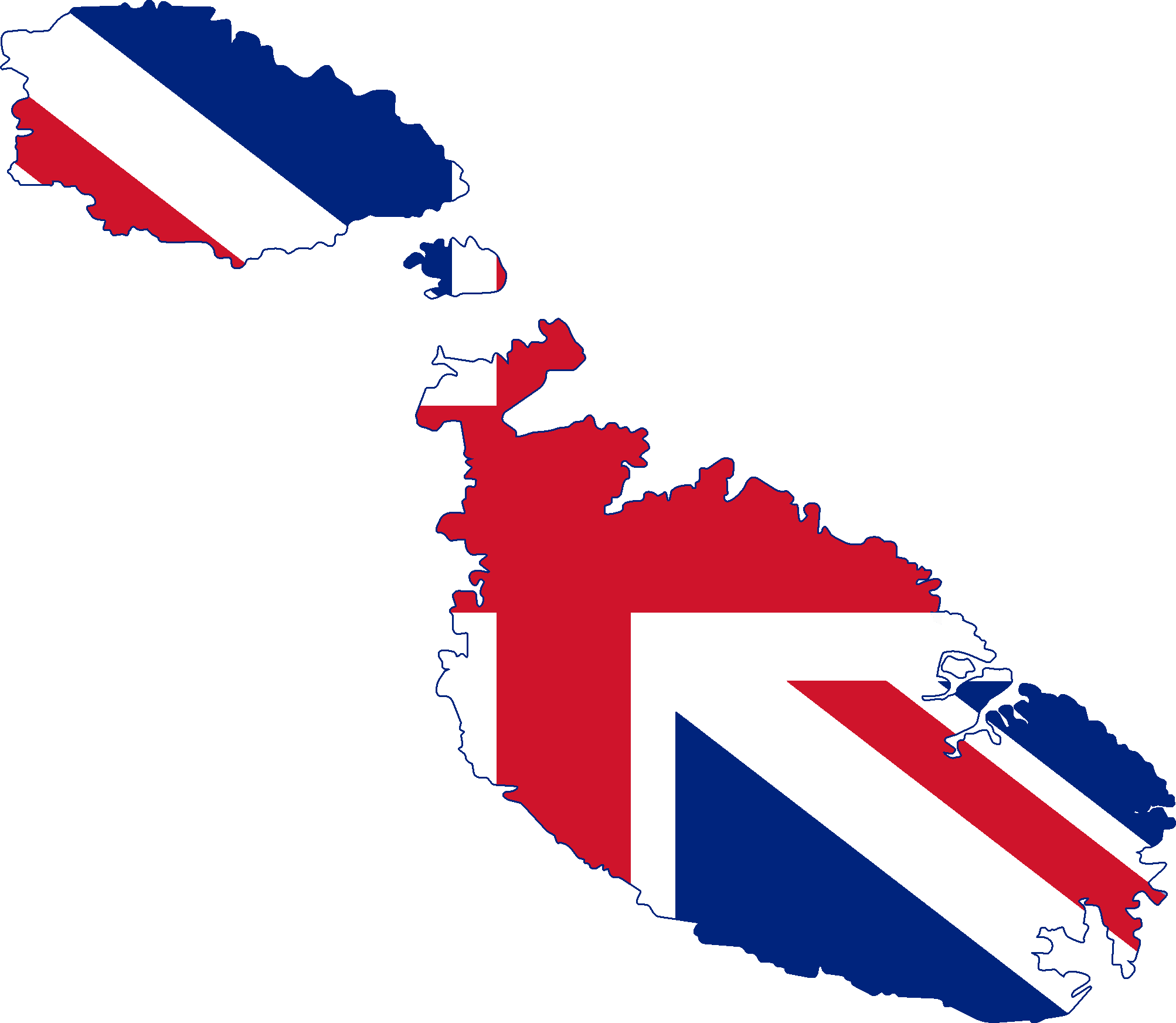 Britain Flag Map