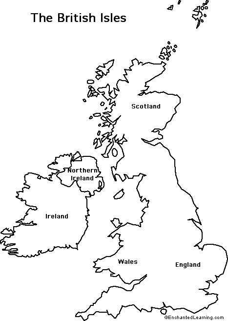 Britain Map Blank