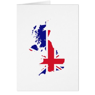 Britain Map Flag