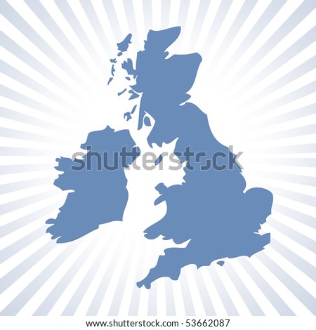 Britain Map Silhouette