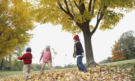 Children Playing Together Outside