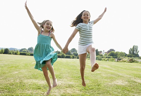 Children Playing Together Outside