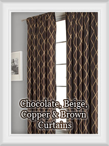 Chocolate Brown Swag Curtains