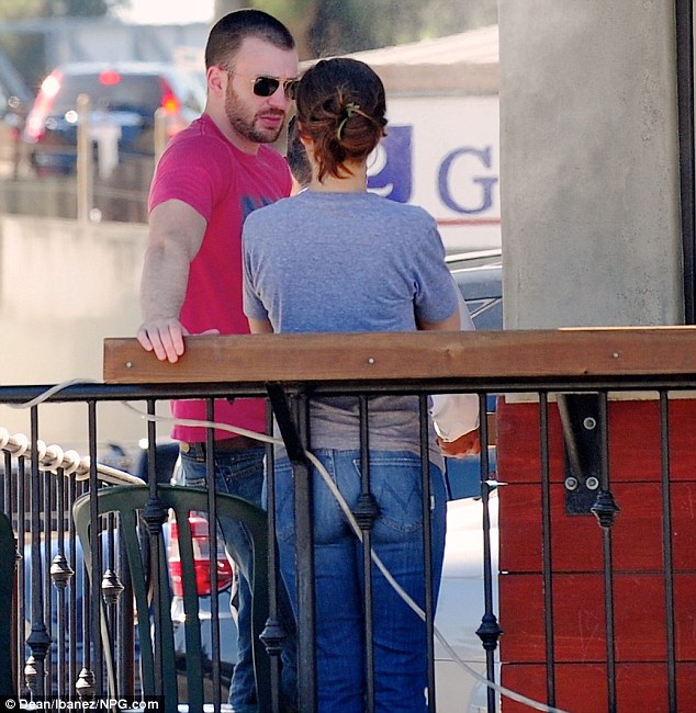 Chris Evans And Minka Kelly 2012