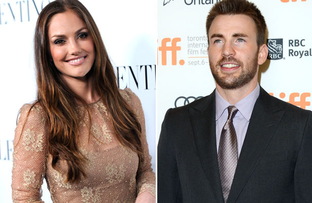 Chris Evans And Minka Kelly 2012