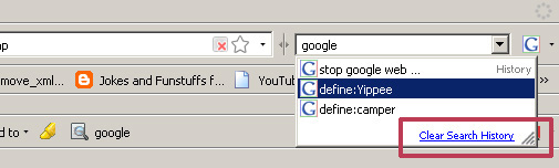 Clear Google Search Bar Firefox