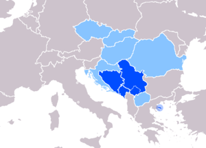 Country Of Serbia Map