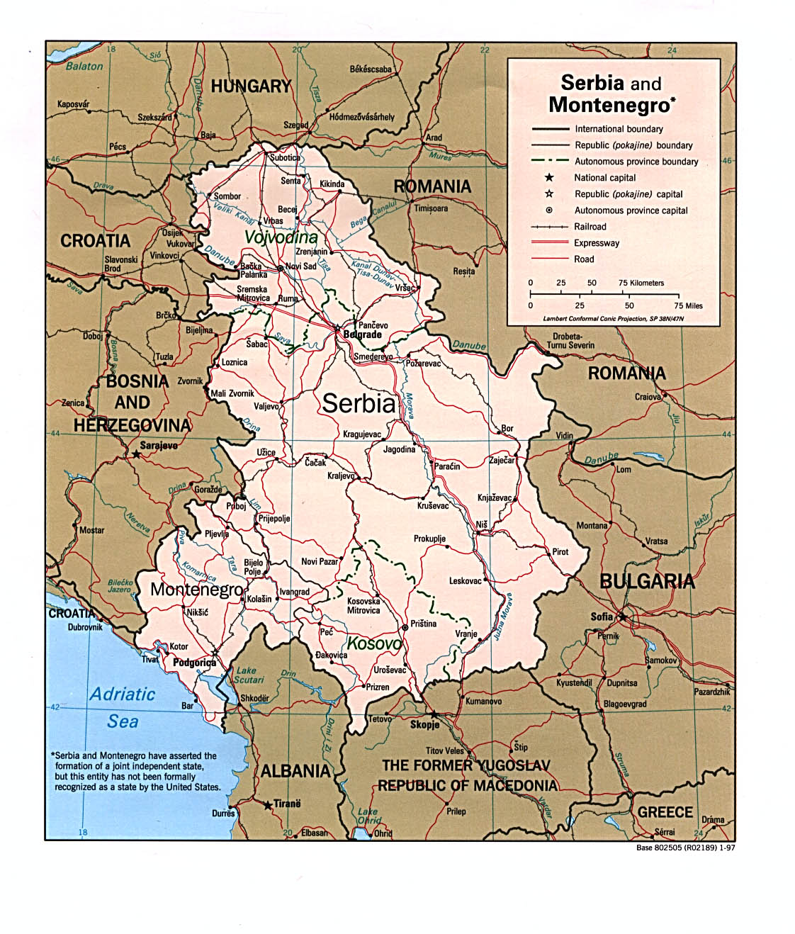 Country Of Serbia Map