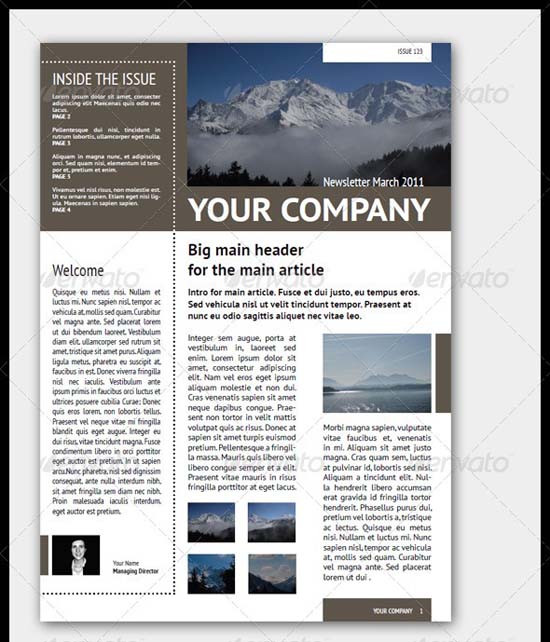 Creative Newsletter Layouts