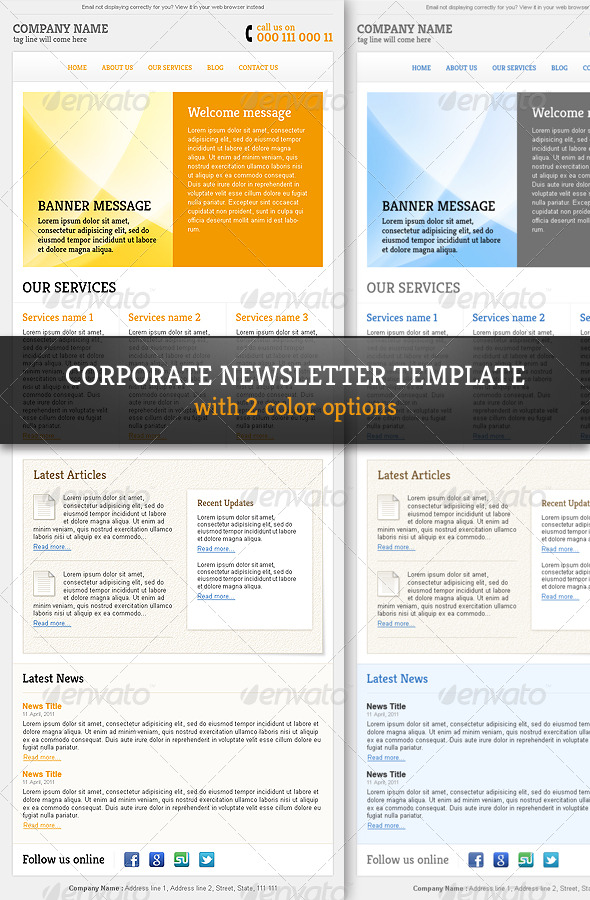 Email Newsletter Layout