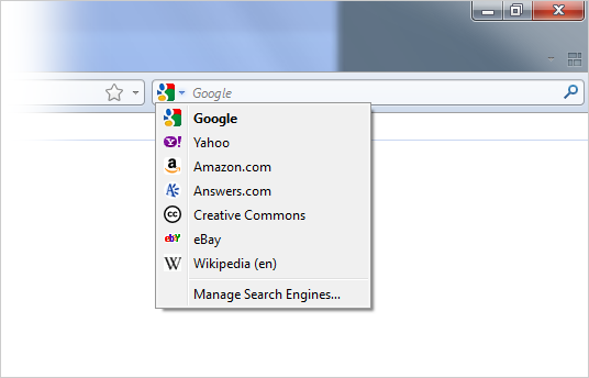 Firefox Search Engines Google