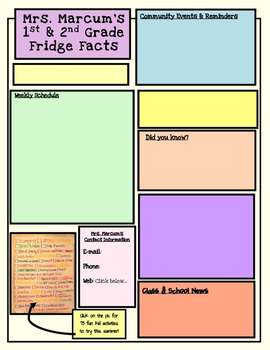 Free Weekly Newsletter Templates For Teachers