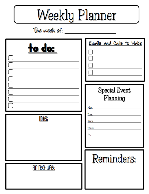 Free Weekly Newsletter Templates For Teachers