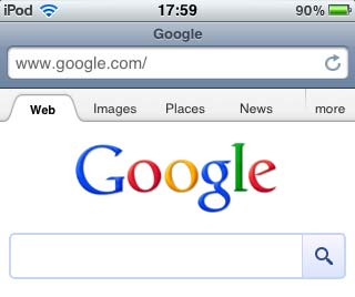 Google Search Bar Missing Safari