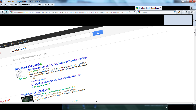 Google Search Bar Tricks Barrel Roll