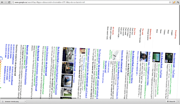 Google Search Bar Tricks Barrel Roll