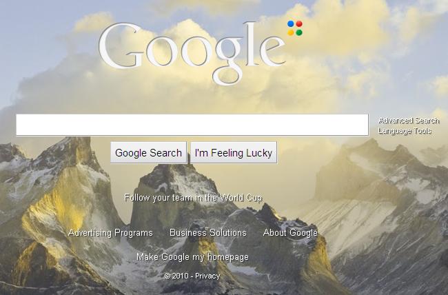 Google Search Page Background