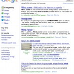 Google Search Page Layout