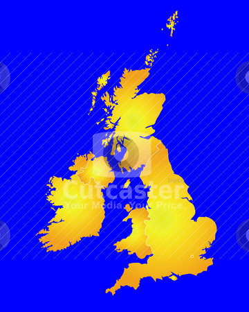 Great Britain Map Clipart