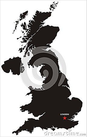 Great Britain Map Clipart