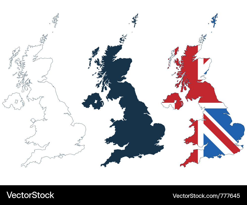 Great Britain Map Clipart