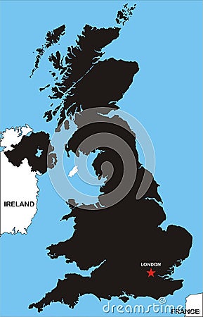 Great Britain Map Clipart