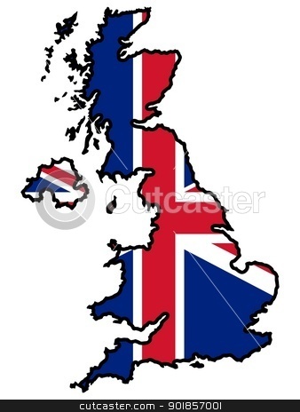 Great Britain Map Clipart