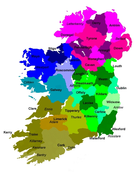 Great Britain Map Counties