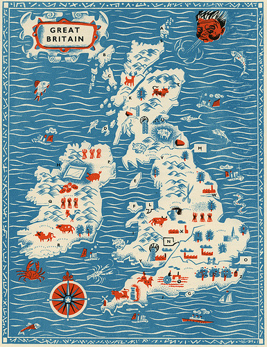 Great Britain Map For Children