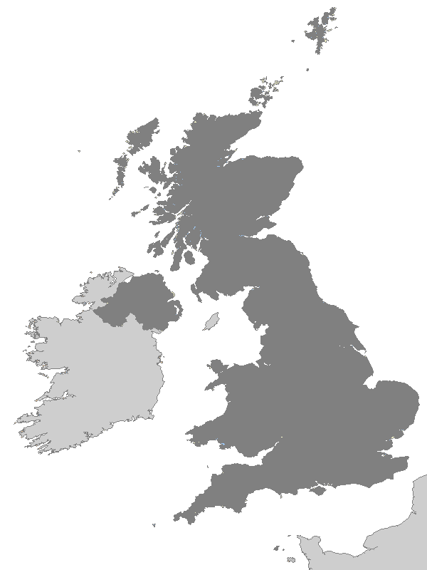 Great Britain Map Outline