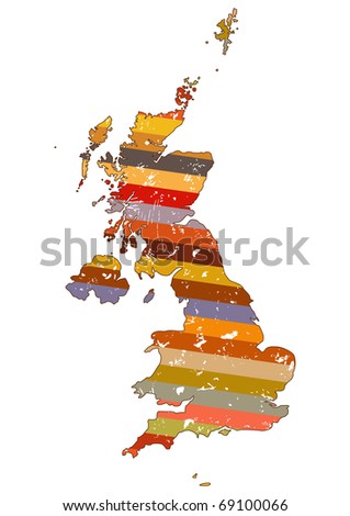 Great Britain Map Vector