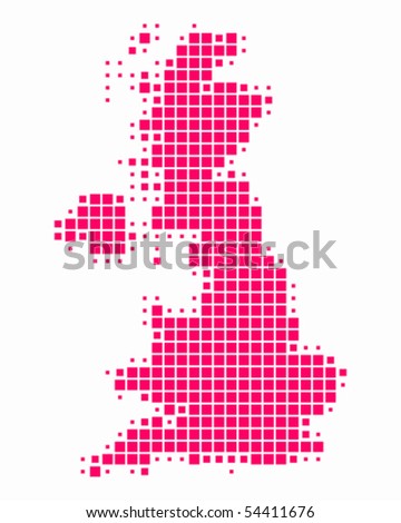 Great Britain Map Vector