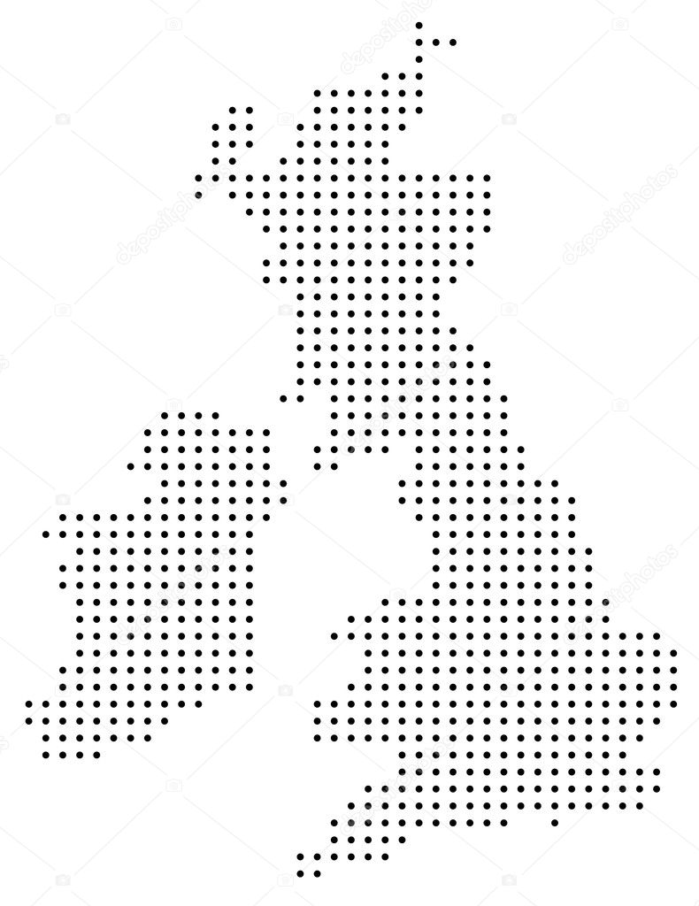 Great Britain Map Vector