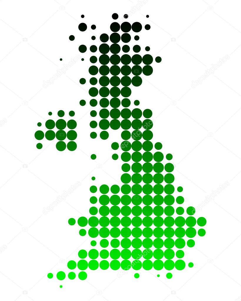 Great Britain Map Vector