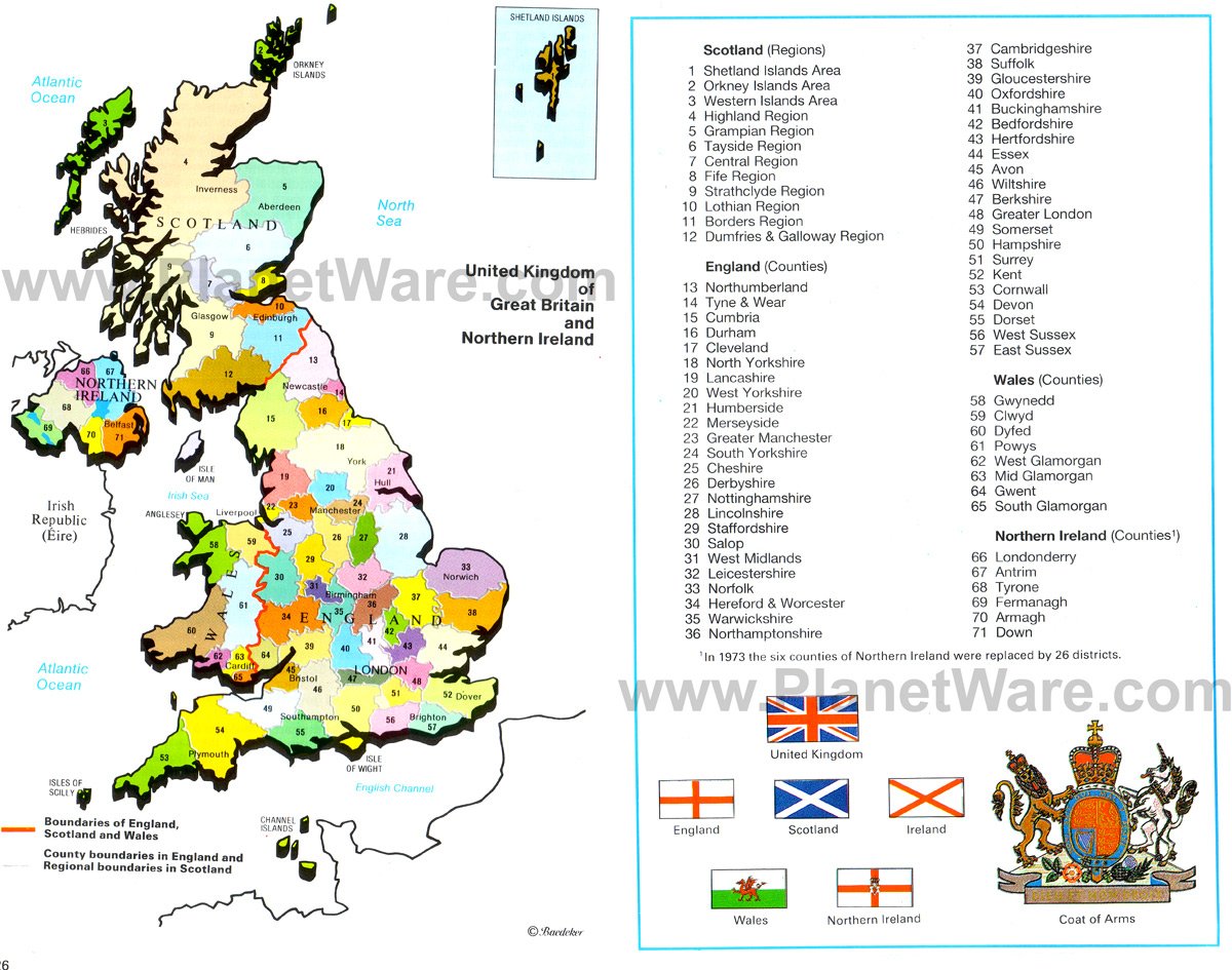 Great Britain Map With Cities