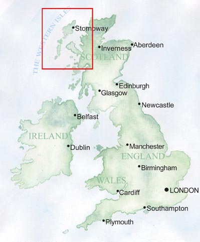 Great Britain Map With Scale