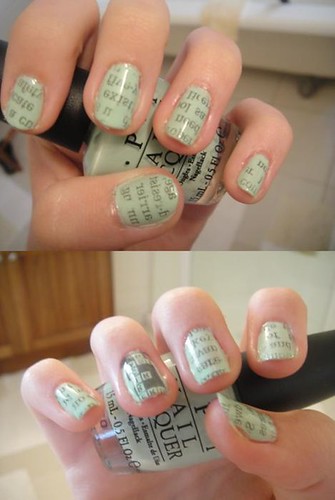 How To Do Newspaper Nails Yahoo