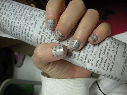 How To Make Newspaper Nails Darker