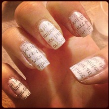 How To Make Newspaper Nails Darker