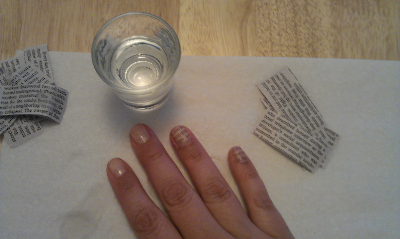 How To Make Newspaper Nails Without Alcohol