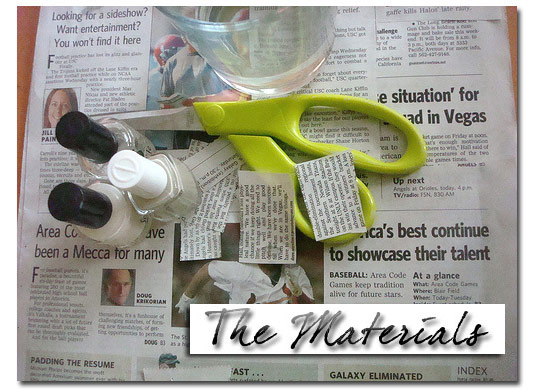 How To Make Newspaper Nails Without Alcohol