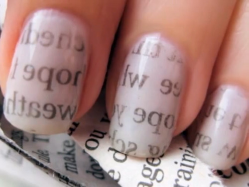 How To Make Newspaper Nails Without Newspaper