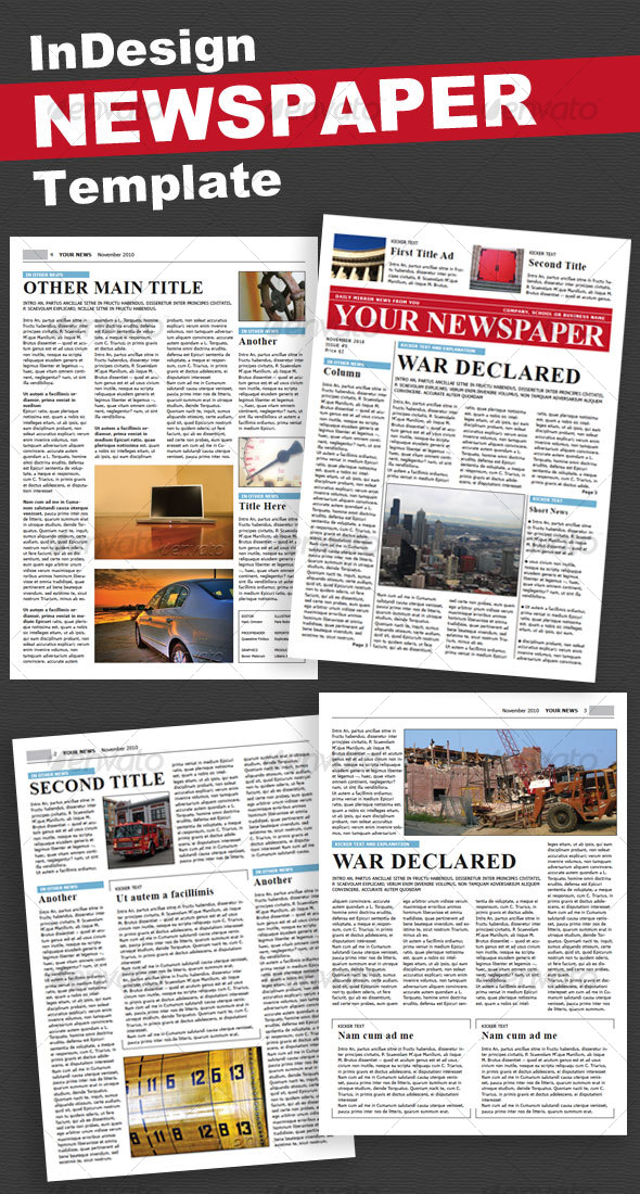 Indesign Newspaper Templates Free