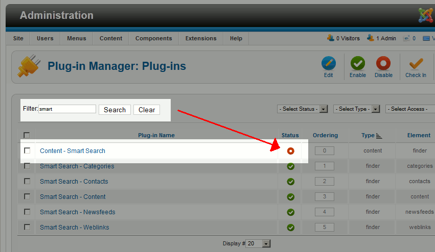 Joomla Search Button Image