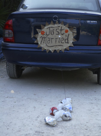 Just Married Cans