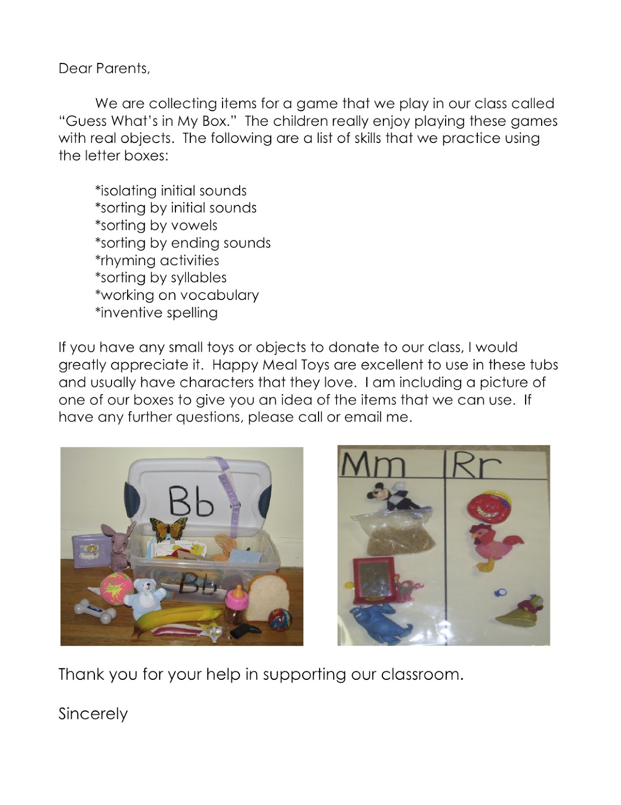 Kindergarten Newsletter Examples